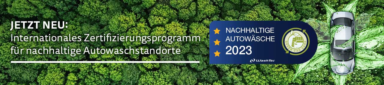 Zertifizierungsprogramm für nachhaltige Autowaschstandorte